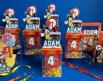 Micky Basketball-Maus Candy Boxen All-Stars Slam Dunk Party Dekor Basketball-Themen-Party-Süßigkeits-Bar-Dekor