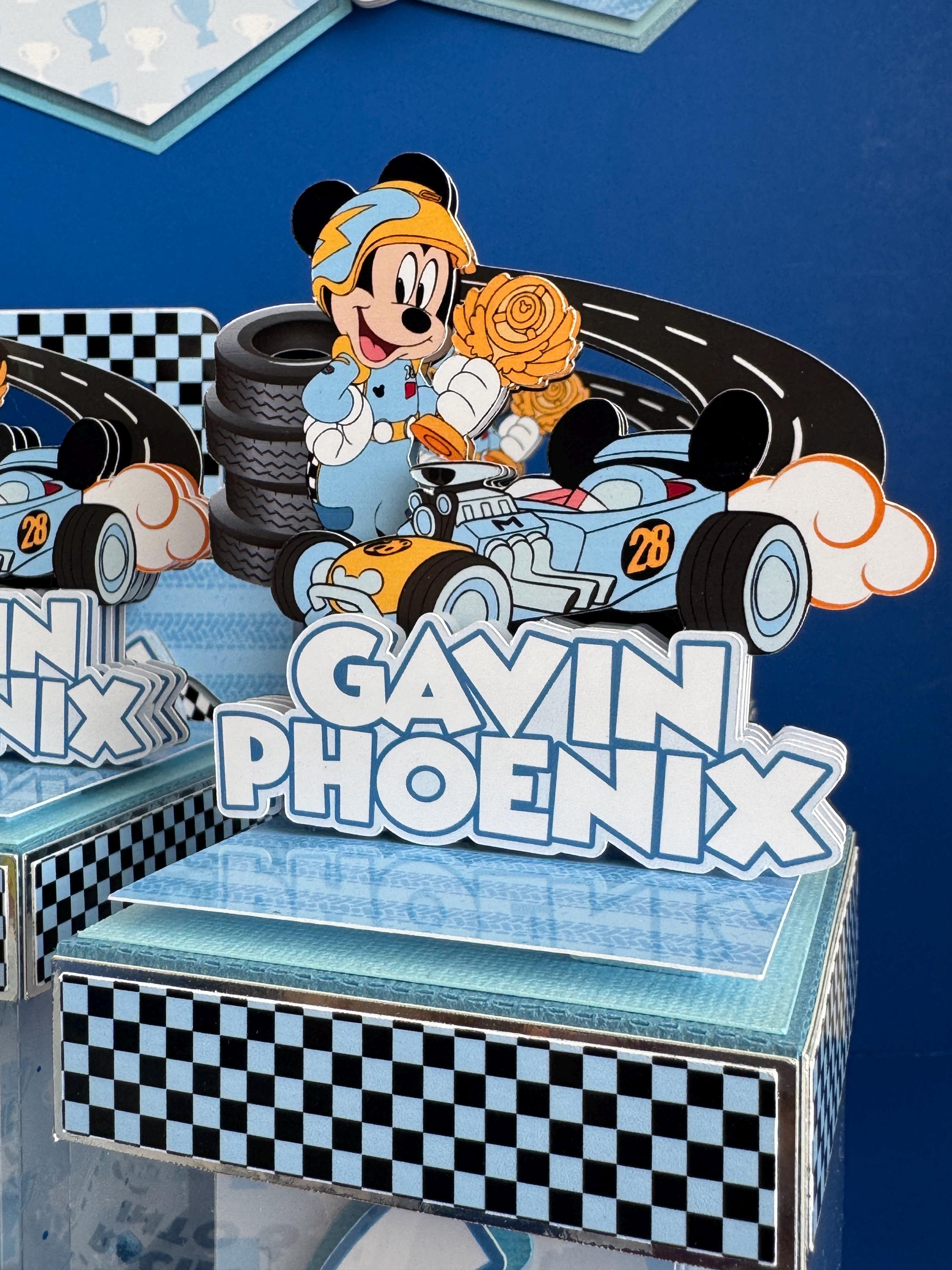 Mickey & the Roadster Racers Favor Boxes Two Fast Candy Box Fast One ...