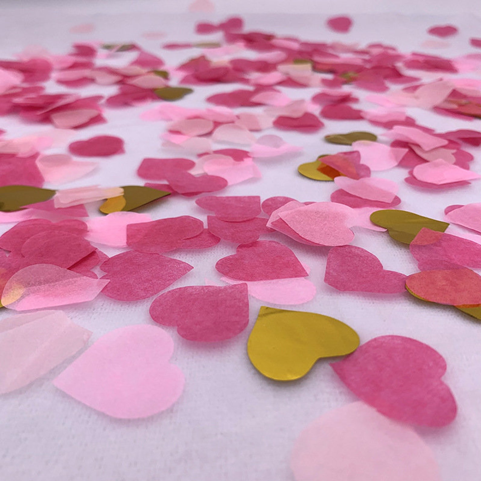 Heartshaped mixed color confetti for wedding party Etsy