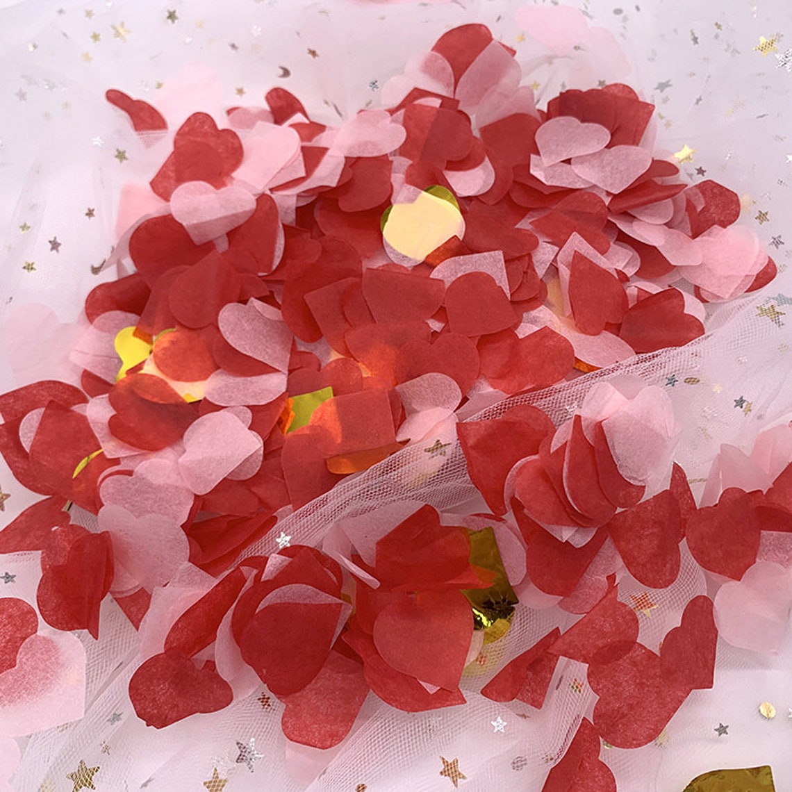 Heartshaped mixed color confetti for wedding party Etsy