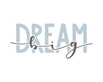 Dream Big SVG: Scripture Faith Cut File (Digital Download)