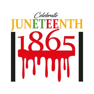 Juneteenth 1865 SVG: Black History Cut Files (Digital Download)