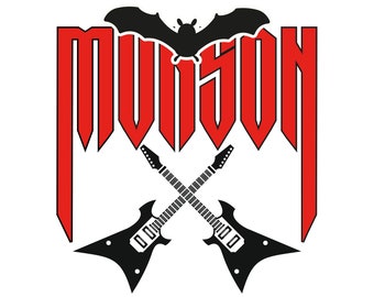 Munson Metallica Svg: Stranger Things Inspired Cricut File (Instant Download)