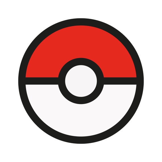 Vector Illustration Of A Pokeball Icon With Nine Colorful Round