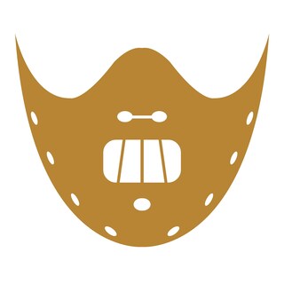 1art1 Adesivo Hannibal Lecter Emoticon - Sticker 9x9 Cm Per Fan E Collezionisti