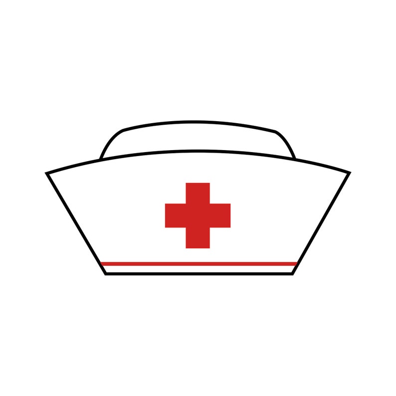 Nurse Hat Svg, Nurse Hats, Nursing, Medical, Instant Digital Download