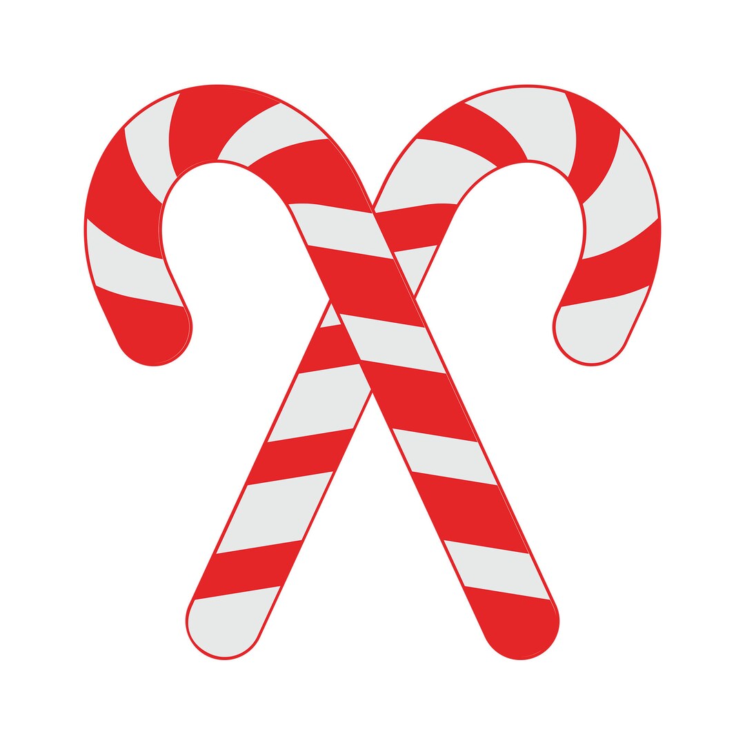 Candy Canes, Instant Digital Download, Svg, Png, Pdf, and Eps Files