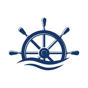 Ship Wheel SVG, Vector Clipart, Cut File, Rudder, Nautical File, Svg, Eps, Png, File for Silhouette, Instant Download, tshirt