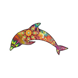 Dolphin Mandala SVG: Ethnic Clipart (Digital Files)