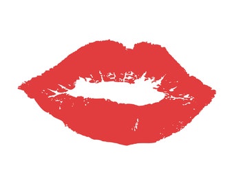 Kissy Lips Svg | Etsy