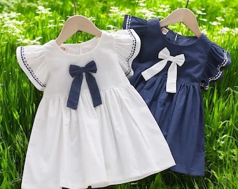 Baby Girls Summer Dress – Sleeveless Princess Sundress, Birthday Party Toddler Dress, Knee-Length A-Line Outfit