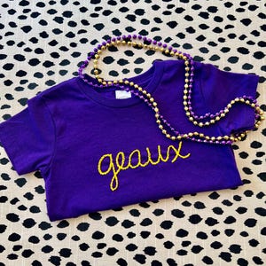 LSU “Geaux” Kid’s Tee - Purple & Gold