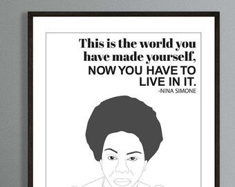 Nina Simone Quote Etsy France