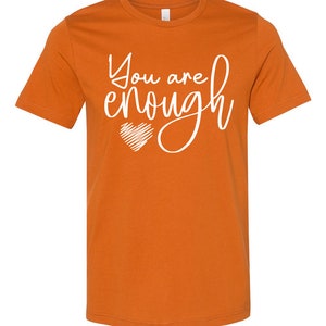 RTS You are enough WHITE screen print TRANSFER