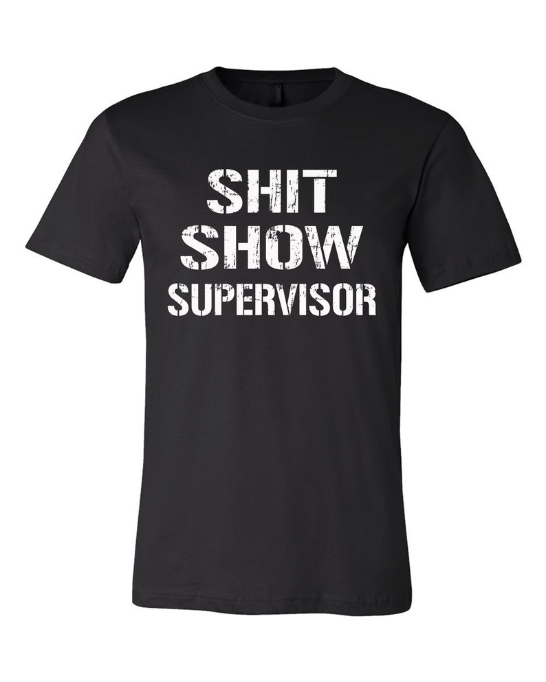 RTS Shit Show Supervisor WHITE Screen Print TRANSFER - Etsy