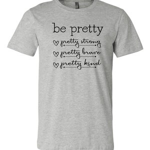 RTS Be Pretty BLACK screen print TRANSFER