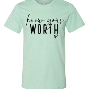 RTS Know your worth BLACK screen print TRANSFER