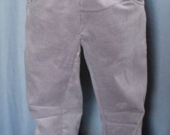 Corduroy trousers, stretch waistband, children's trousers, slip-on trousers, baby corduroy, grey, 92 - 104