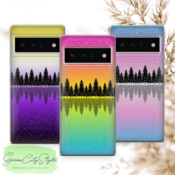Starry night forrest phone case LGBTQ cover fit for Google Pixel 6 6A 5A XL 6Pro OnePlus 9 9Pro 10Pro Huawei P30 Pro Lite Xiaomi 12 Pro