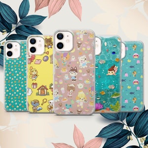 Animal crossing phone kids cover fit for iPhone 15 Pro Max, 14 Plus, 13, 12, 11, XR, XS & Samsung S24, S23, A15, A53, Pixel 8, 7