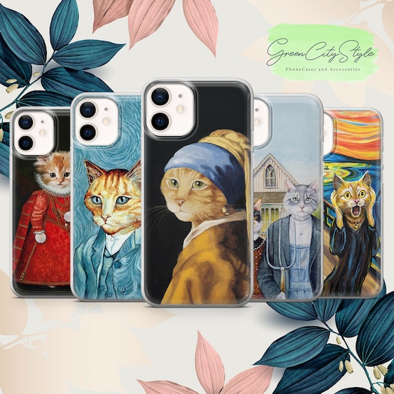 Cats Case Cute Renaissance Cover Fit for Iphone - Etsy