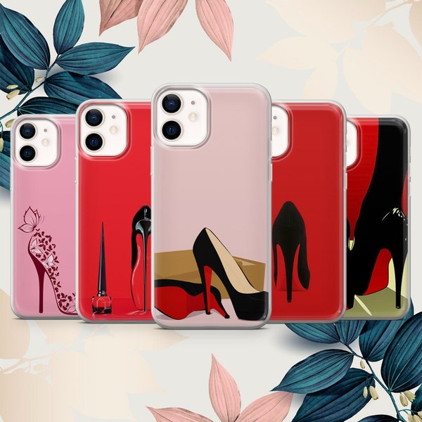 High Heels phone case Fashion cover fit for iPhone 15 Pro Max, 14 Plus, 13, 12, 11, XR, XS & Samsung S24, S23, A15, A53, Pixel 8, 7