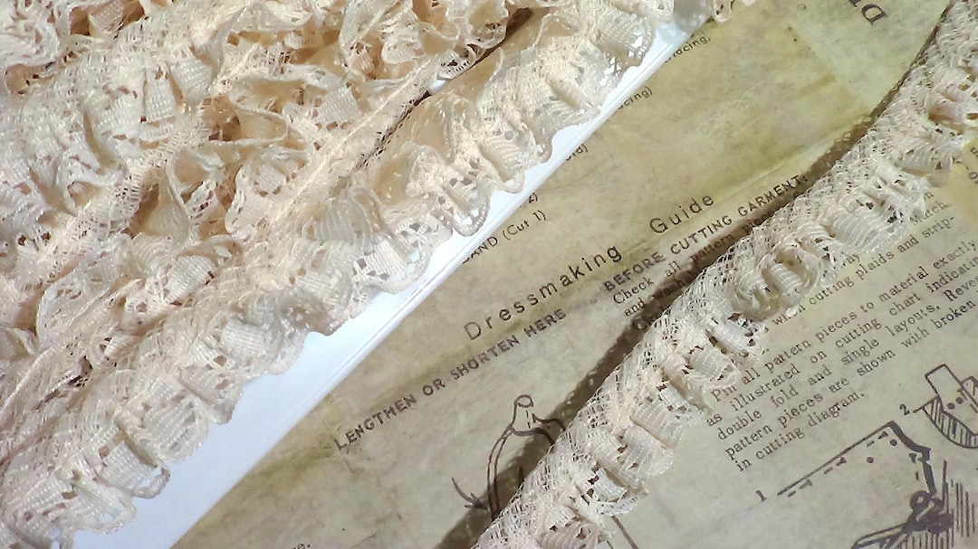 Historial Ruffle Trim Thin Ruffle Trim - Etsy