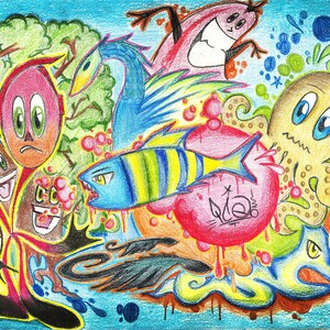 Street Art decoration - Handamade in Italy for prints HD pastel