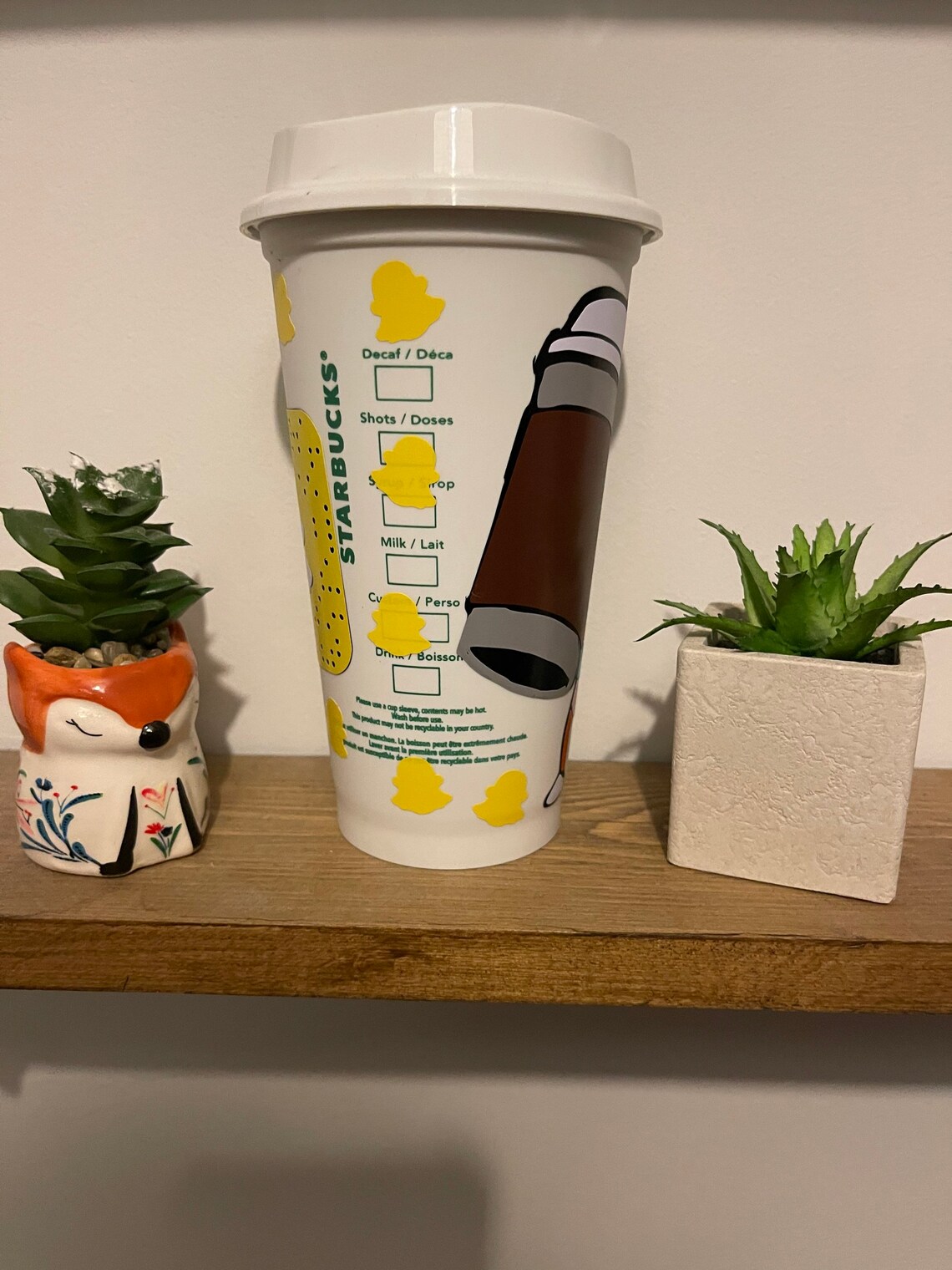 Snapchat inspired Starbucks travel mug Etsy