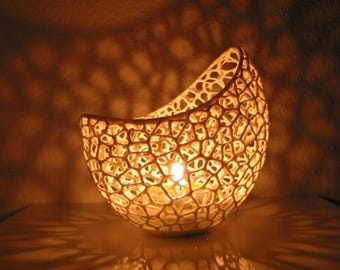 Elegant Double-Walled Candle Holder STL File for 3D Printing