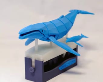 File di stampa 3D digitale di Kinetic Whales STL