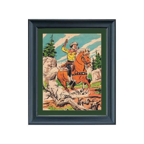 Vintage Cowboy Outlaw Cross Stitch Pattern, Full Coverage, Western Embroidery Pattern.