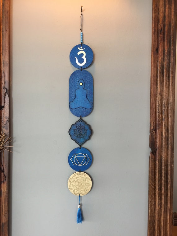 Third Eye Chakra Wood Sign, Spiritual Wall Art