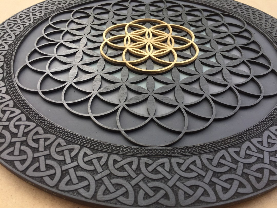 Flower of Life Wood Wall Decor, Flower of Life Wall Hanging, Sacred ...