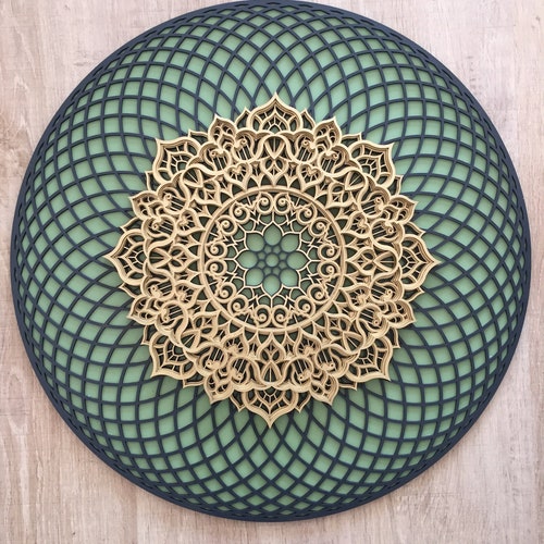 Wall Art Sacred Geometry Mandala Mirror zeon Etsy