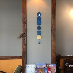 Third Eye Chakra Wood Sign, Spiritual Wall Art image 4