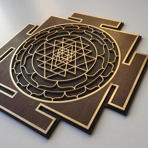 Sri Yantra Wall Art , Laser Cut, Sacred Geometry, Sri Chakra, Shree Yantra, Shri Yantra,  Sri Chakra Wall Hanging