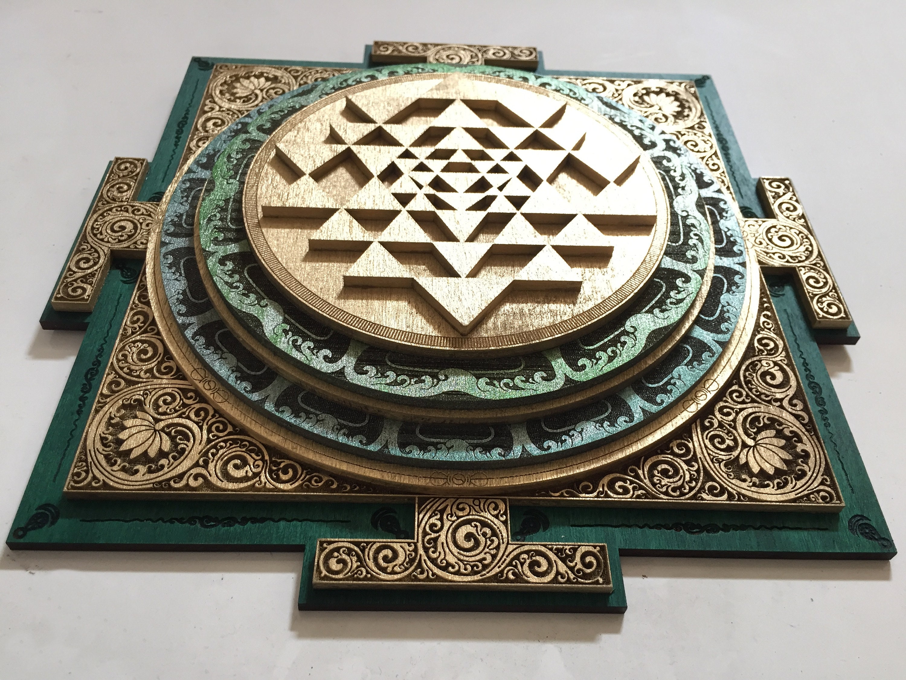 Sri Yantra Wall Art, Sacred Geometry, Sri Chakra, Shree Yantra, Shri ...
