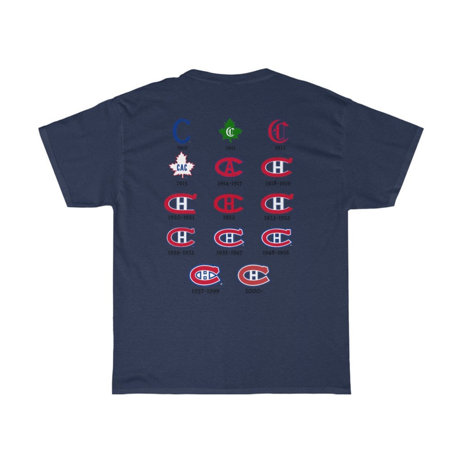Montreal Canadiens TShirt Montreal Canadiens Logo Etsy