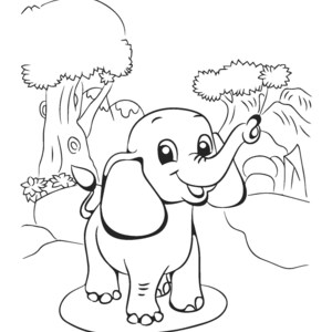 Printable Elephant Coloring Book 20 Pages image 4