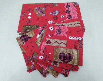 6-seater tablecloth and napkin set