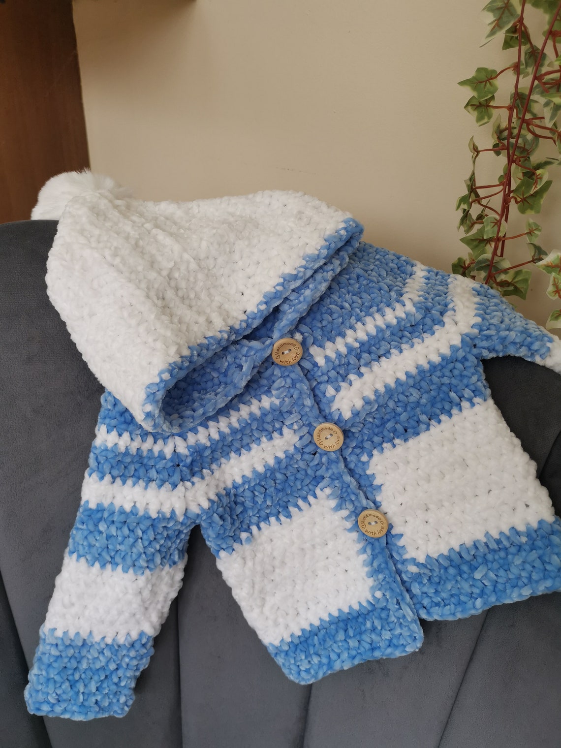 Baby boy soft cardigan Etsy