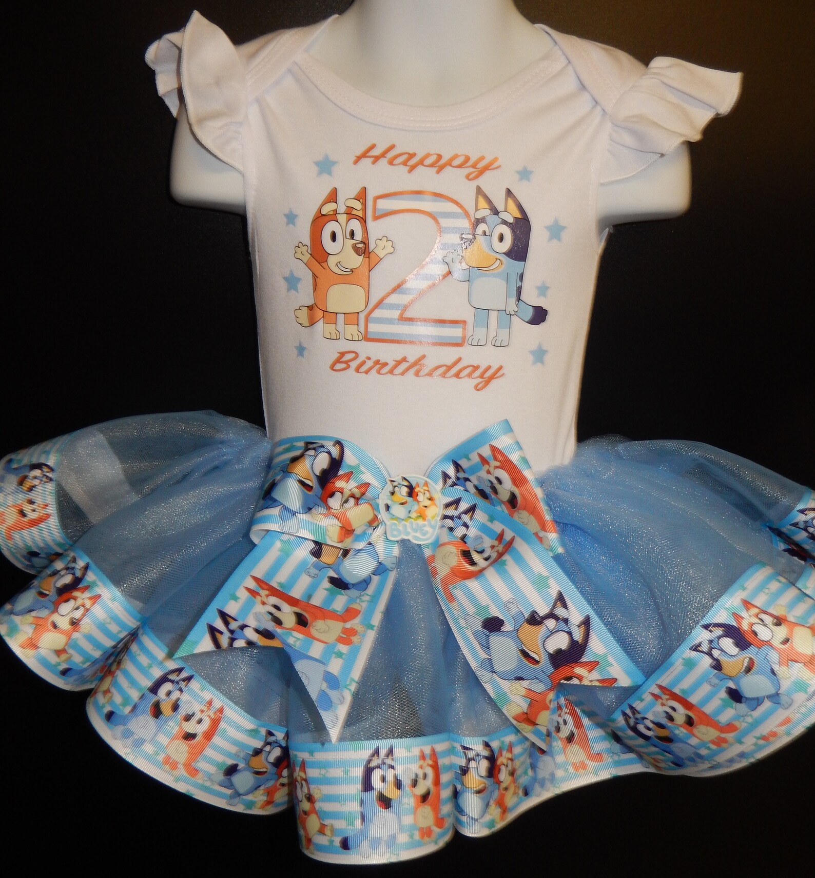 Bluey Birthday Tutu Outfit Bingo and Bluey Birthday BLUEY Etsy