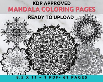 Download Mandala Coloring Commercial Use Etsy