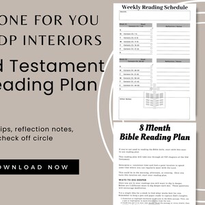 Old Testament Reading Plan, 8.5x11, KDP Template, KDP Interior, KDP ...