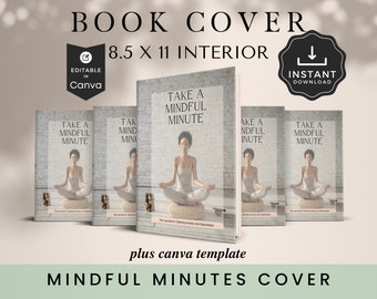 Mindful Minutes Journal Cover: 8.5x11 KDP Template