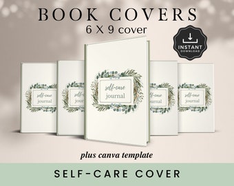Self-Care Journal Cover: 6x9 KDP Canva Template (PDF)