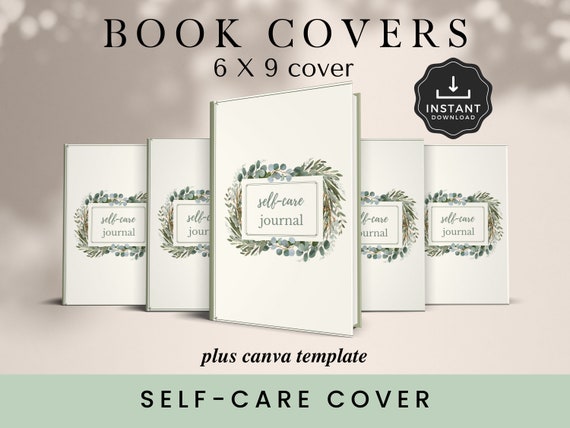 Self-Care Journal Cover: 6x9 KDP Canva Template (PDF)