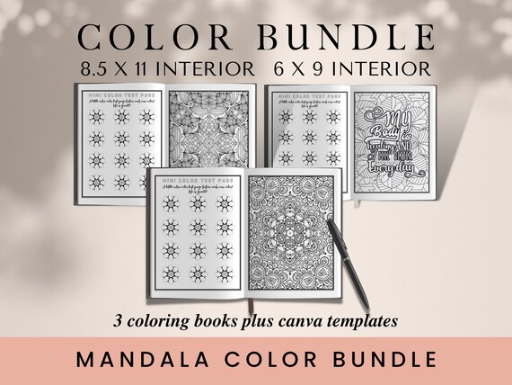 Mandala Coloring Book Bundle: Volumes 1, 2 & 3 (KDP Template)