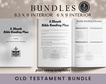 Pacote de Plano de Leitura do Antigo Testamento: 6x9, 8,5x11 KDP Interior